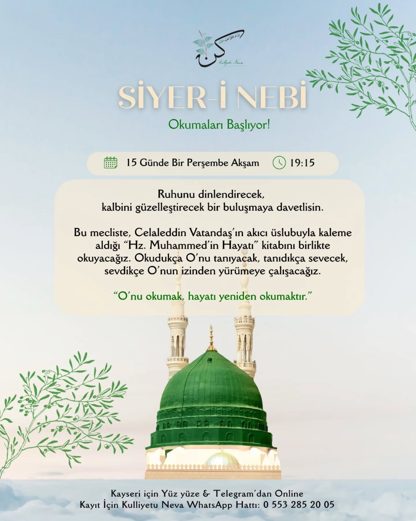 Siyer-i Nebi Okumaları Başlıyor!